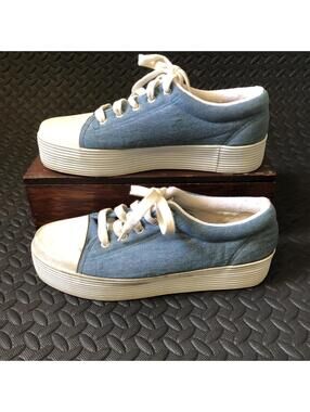 Beverly Hills Polo Club Casual Denim Chunky Platform Sneakers Y2K